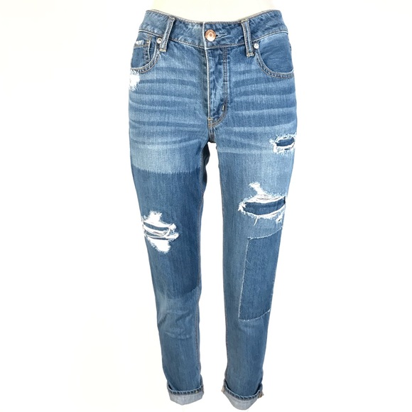 AEO Distressed Tomgirl Jeans 0